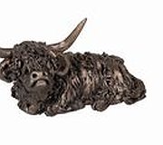 Frith Sculptures - Dougal Highland Calf Sitting