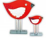 Nobile Glass Red Robin Large